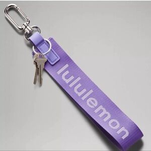 lululemon keychain in discontinued Dark Lavender color!